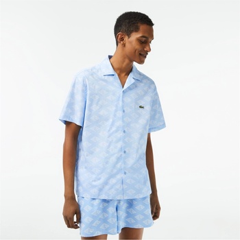 Image 1 of Lacoste All Over Print Shirt - Overview/Flour