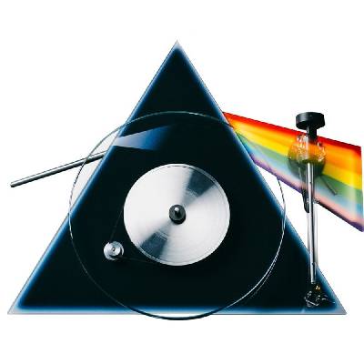 Грамофон Pro-Ject Audio Systems The Dark Side of the Moon, Pick it PRO доза, 33/45 оборота в минута, ремъчно задвижване с електронен контрол на скоростта, 1x RCA, черен