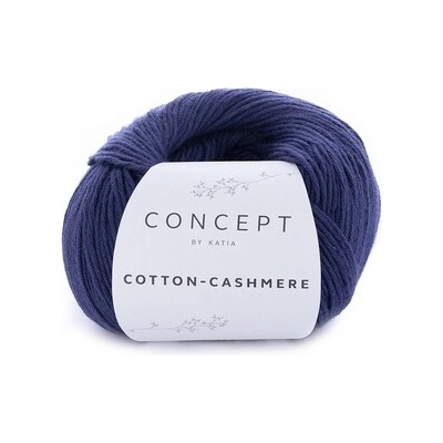 COTTON-CASHMERE Katia Farby COTTON-CASHMERE: 62 tmavá modrá