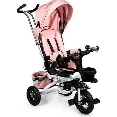 EcoToys Ružová Delux otočná o 360° so strieškou