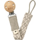 Bibs Paci Braid klip na cumlík Sage / Ivory