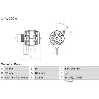 Alternátor BOSCH 0 986 049 400 (0986049400)