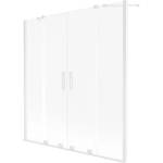 Mexen Velar Duo вана параван с плъзгащи се 2 крила 150 x 150 cm, матиран, бял - 896-150-000-32-20 (896-150-000-32-20)