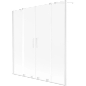 Mexen Velar Duo вана параван с плъзгащи се 2 крила 150 x 150 cm, матиран, бял - 896-150-000-32-20 (896-150-000-32-20)