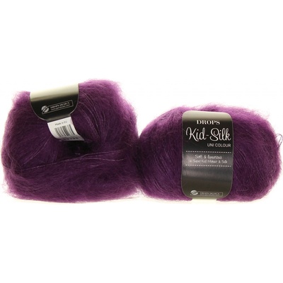 Drops Kid-Silk 16 tmavě fialová