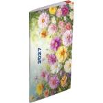 REALSYSTEM Джобен календар REALSYSTEM, джобна книжка, вертикална, бяла, плоска, Rét 2027 (8011-51)