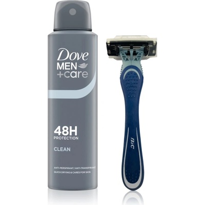Dove Men+Care Dove Men+Care Antiperspirant antiperspirant ve spreji 48h 150 ml + Razor holicí strojek 1 ks
