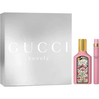 Gucci Flora by Gucci Gorgeous Gardenia Подаръчен комплект, парфюмна вода 50ml + парфюмна вода 10ml, Жени