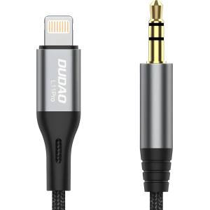 Dudao Audio кабел Lightning - Mini Jack 3, 5mm - 1m - Сив KP32931