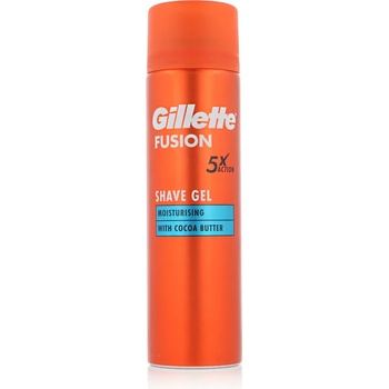 Gillette Fusion Moisturising Shave Gel Гел за бръснене за мъже 200 ml