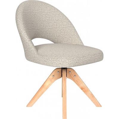 White Label Living Mick dřevěné nohy čtyřnožka béžový látkový potah