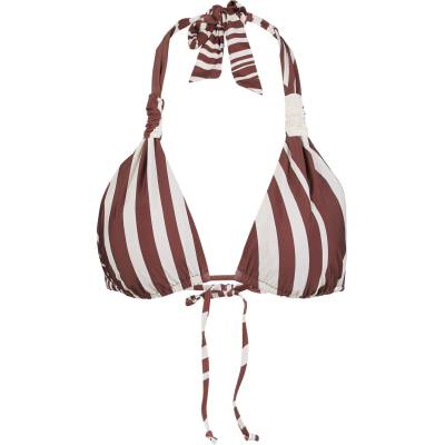 Seafolly Дамско бикини горнище Seafolly Women's Coastline Multi Fit Longline Tri Bikini top - Cocoa - размер 42 (EU) (150-5723-0316)