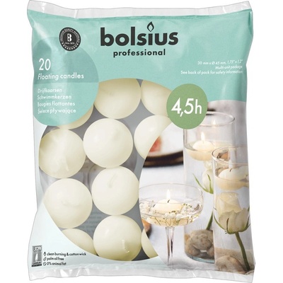 Bolsius plávajúce 20ks