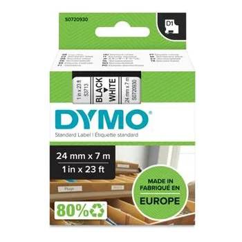 DYMO Етикетираща лента за машини, 24 mm x 7 m, DYMO "D1", бяло-черна S0720930 (S0720930)