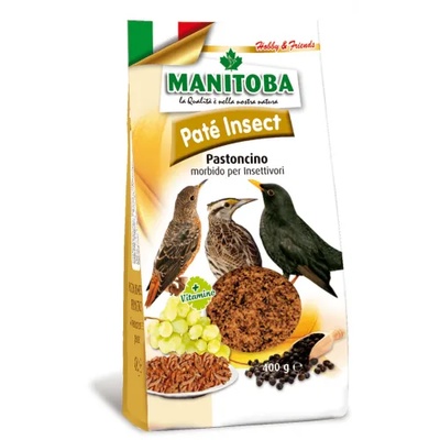 MANITOBA Pate insect МЕКА ХРАНА ЗА ПТИЦИ С НАСЕКОМИ, 400 гр, manitoba - Италия, 64394