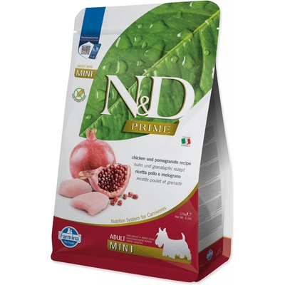 N&D Prime Dog Adult Mini Grain Free Chicken & Pomegranate 2,5 kg
