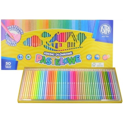 Astra 312121004 sada pastelek pastelové odstíny 50 ks