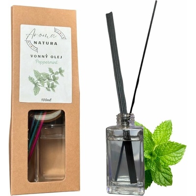 Aroma Natura vonný olej s tyčinkami Peppermint 150 ml