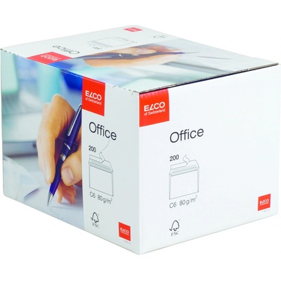 Obálka ELCO C6 bílá samolepící s krycí páskou a vnitřním potiskem 114x162mm 200ks