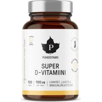 Puhdistamo Super D-Vitamiini 4000IU 120 kapsúl