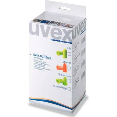 uvex com4-fit špunty do uší SNR 37, oranžová, BJ 300 párů