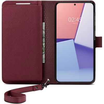 Spigen Калъф Spigen Wallet S Plus за Samsung Galaxy S23 - Бордо