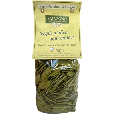 Salvagno Olivové listy semolinové těstoviny se špenátem 0,5 kg