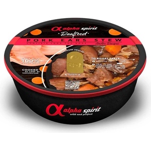 Alpha Spirit Dog Realfood Свински Уши Гювеч 280 г
