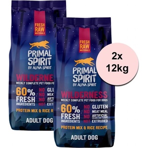 PRIMAL Spirit Dog 60% Wilderness Dog - иберийска свиня 2 x 12кг