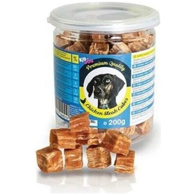 KIDDOG Pochoutka kuřecí masíčko v kostičce,dóza 200 g