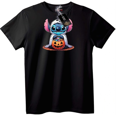 NOONEBRAND Тениска Halloween Stitch Призрак - S, Black