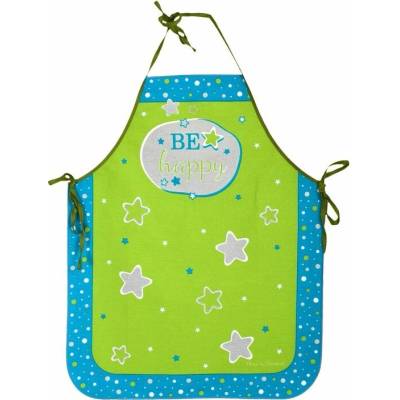 Forbyt Zástěra dětská Be Happy zelená