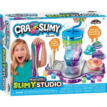 MAC TOYS Cra-Z-Slimy Фабрика за производство на слуз - металически цветове