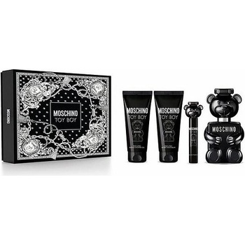 Moschino Toy Boy Подаръчен комплект за мъже Размер EDP 100 ml + EDP 10 ml + 100 ml афтършейв балсам + 100 ml душ гел