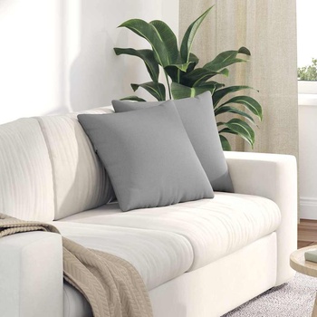 vidaXL Диван възглавници 2 pcs Облачно сиво 45 x 45 cm текстил (42013924)