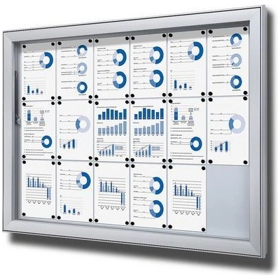 Extera Magnetická vitrína SCL, jednokřídlá 18 x A4