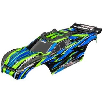 Traxxas каросерия Rustler 4X4 VXL зелена (безскобова)