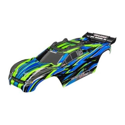 Traxxas каросерия Rustler 4X4 VXL зелена (безскобова)