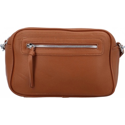 Příjemná dámská koženková crossbody Ivette hnědá
