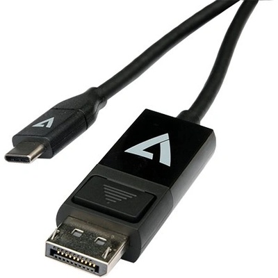 V7 V7UCDP-2M кабелен преобразувател мъжко/женско USB Type-C 3.2 Gen 1 DisplayPort Черен (V7UCDP-2M)