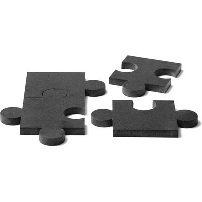 tre Подложки за горещи съдове Puzzle мраморни черни 4 части (SPC193MB)