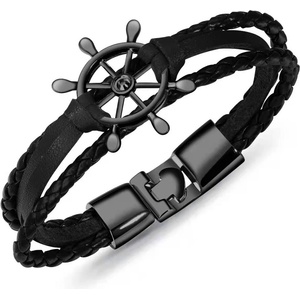 HARAHU Мъжка Гривна wh-15249 - Черна kp15249
