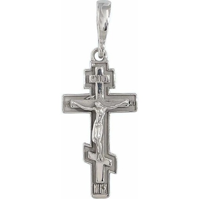 Infinitysilver Stříbrný kříž s Ježíšem pravoslavný 441803