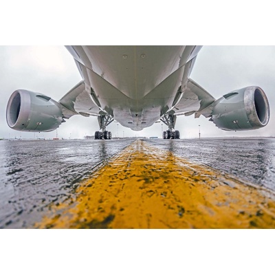 DIMEX ART Флизелинов фототапет голям пътнически самолет 375 x 250 см