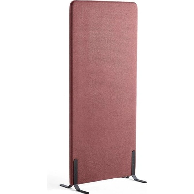 Zone paraván potah Rivet černé nohy červenofialová 170 x 80 x 4,6 cm