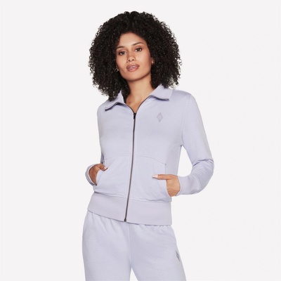 Skechers Суичър Skechers Women's Diamond Zip Hoodie - Lavender/Pink