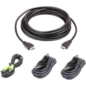 ATEN USB HDMI Secure KVM Cable Kit 3m Black 2L-7D03UHX4 (2L-7D03UHX4)