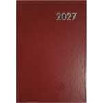 ALISCA Дневник с срокове alisca b/5, ежедневен, с бели страници, бордо, 2027 (260600/bo)