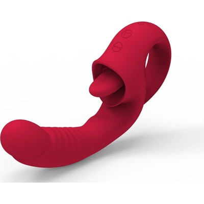 BoT dobíjecí vibrátor na lízání USB 10 funkcí