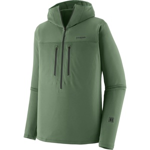 Patagonia Мъжки поларен пуловер Patagonia R1 Ultralight Hoody Fleece jumper - Canopy Green - размер XS (005-7064-0411)
